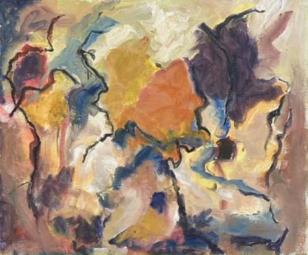 "Abstract #8" Oil on Canvas