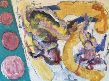 "Abstract #32" Oil on Canvas