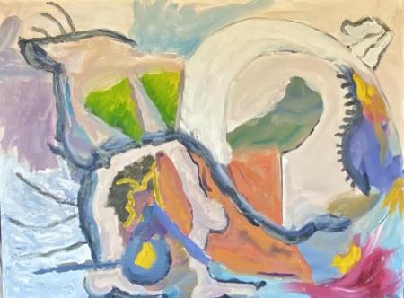 "Abstract #1" Oil on Canvas